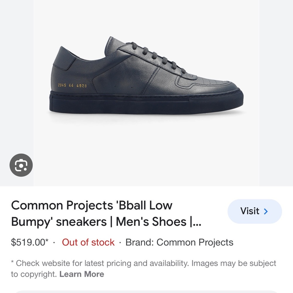men's dark blue common projects - Picture 4 of 5